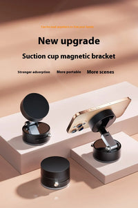 360° Magnetic Suction Cup Phone Holder – Foldable Desktop & Car Phone Stand | 3 Colors