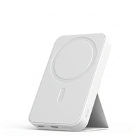 10000mAh Magnetic Wireless Power Bank – MagSafe Compatible Portable Charger with Kickstand | Blue & White