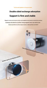 360° Magnetic Suction Cup Phone Holder – Foldable Desktop & Car Phone Stand | 3 Colors