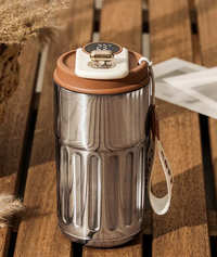 IntelliTemp Stainless Steel Travel Mug – 450ML Smart Temperature Display for Hot & Cold Drinks